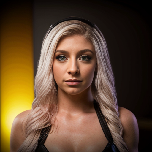 Alexa Bliss in The Black Lodge. photo realism