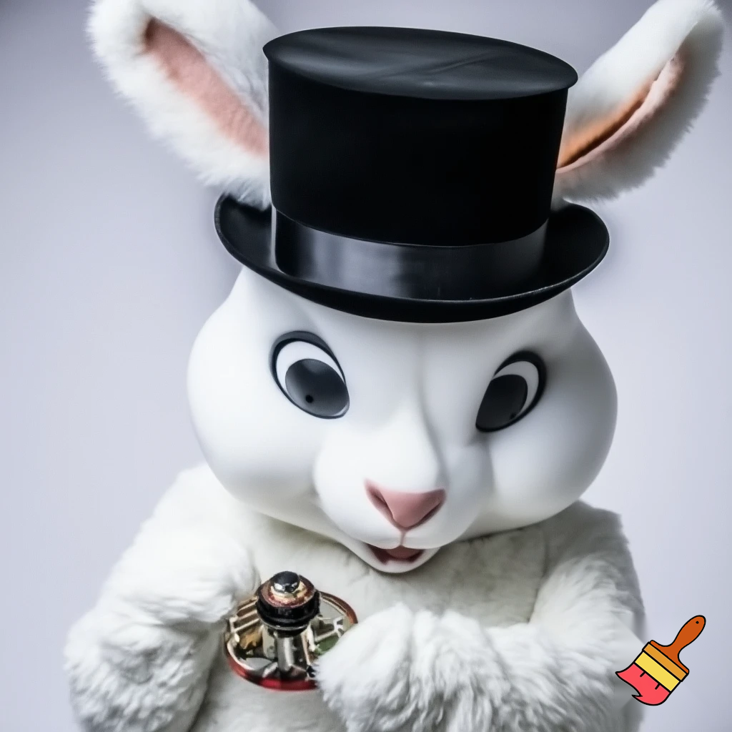 Easter bunny mascot costume top hat magic toy special top hat