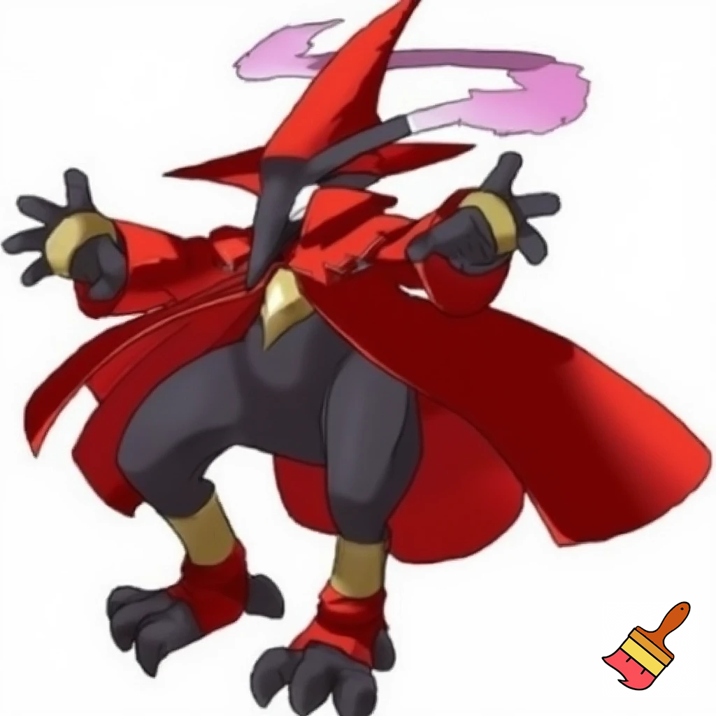 The pokemon "Ledian" dressed as a red mage from Final Fantasy 14