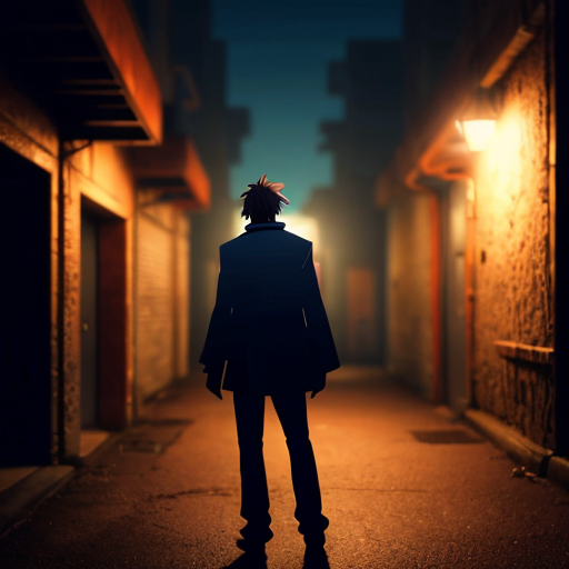 A mysterious man standing still in a dark alley at night, staring intensely at the camera, slow zoom in, dramatic low-key lighting, deep shadows covering half his face, cinematic thriller mood, realistic, ultra detailed, 4K, film grain, shallow depth of field