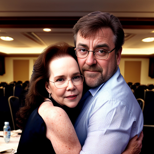 John Goodman y Elizabeth Perkins glasses con verano casual formal elegante sensual sexy con bailar con abrazo con fiesta reunión con salón de eventos 8