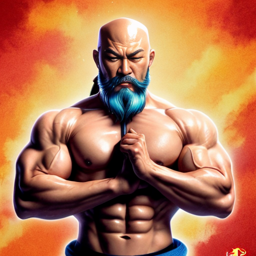 asian_bald__sifu__shaolin__old_bonze__long_white_beard_pigtail__chinese_warrior__bodybuilder__kung_fu_legend__staff__closed_eyes