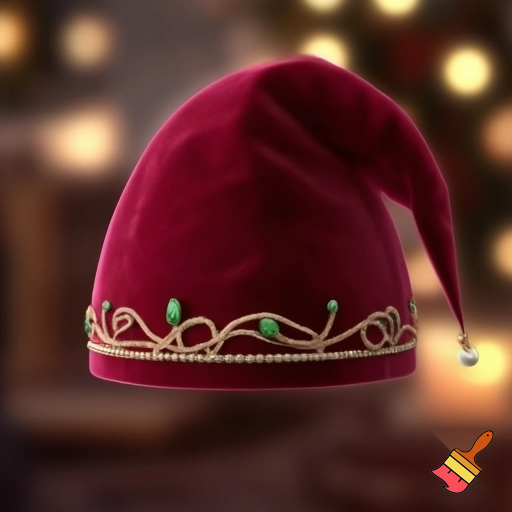 Christmas hat a Christmas hat velvet hat elf velvet