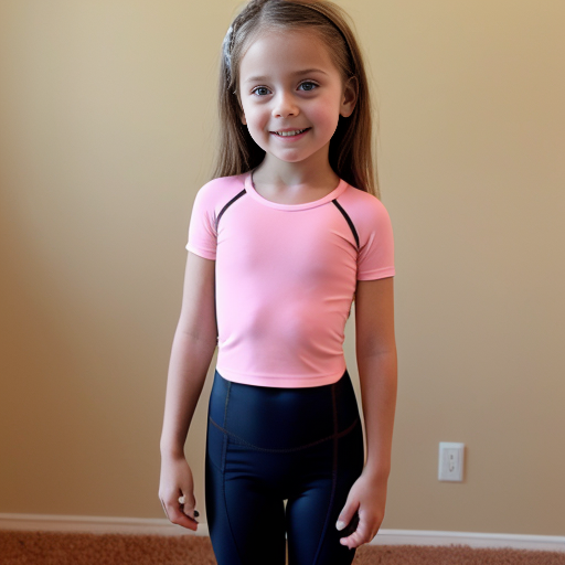 5岁女孩穿紧身衣