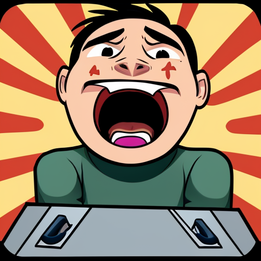 BFDI screaming expression