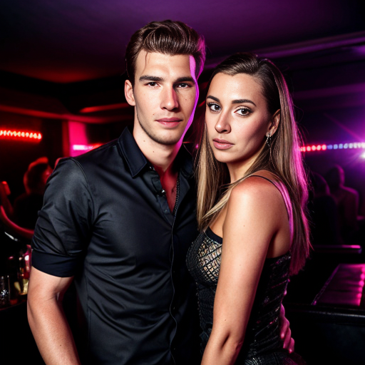 Goretzka and Vanessa at the nightclub 