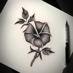 september birth flower tattoo