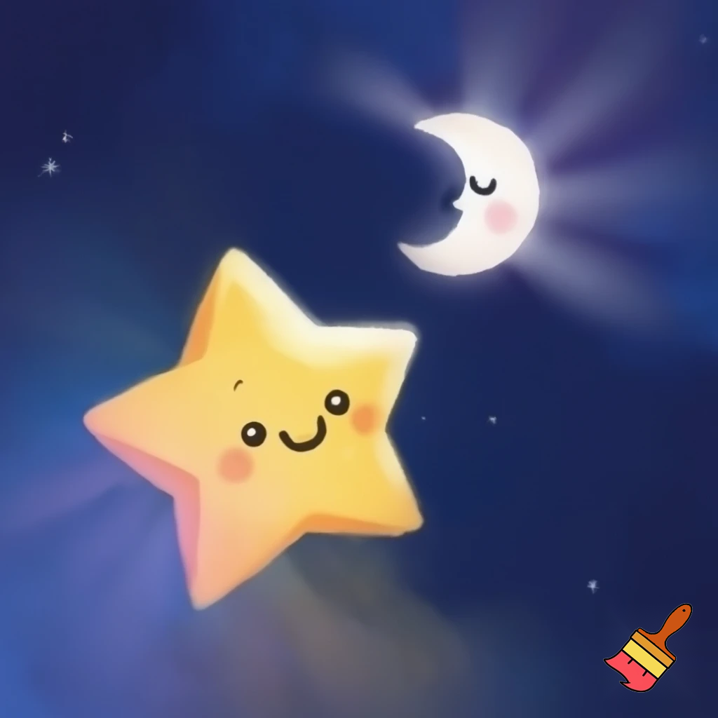 Star and the moon cartoon