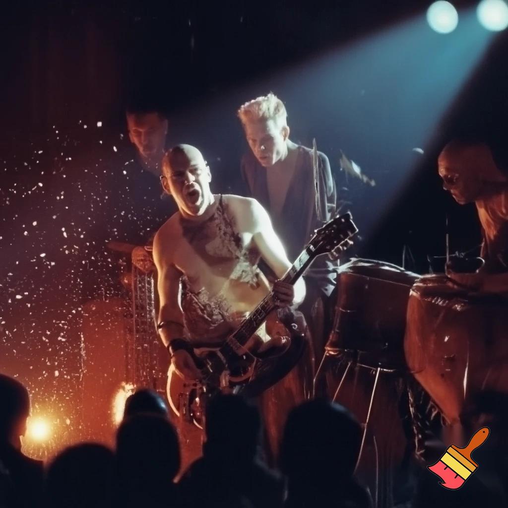 Sex Pistols playing MTV unplugged concert 