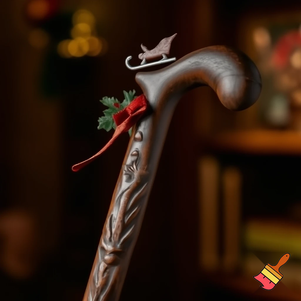 Santa Claus walking stick