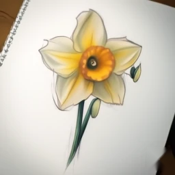 march birth flower tattoo