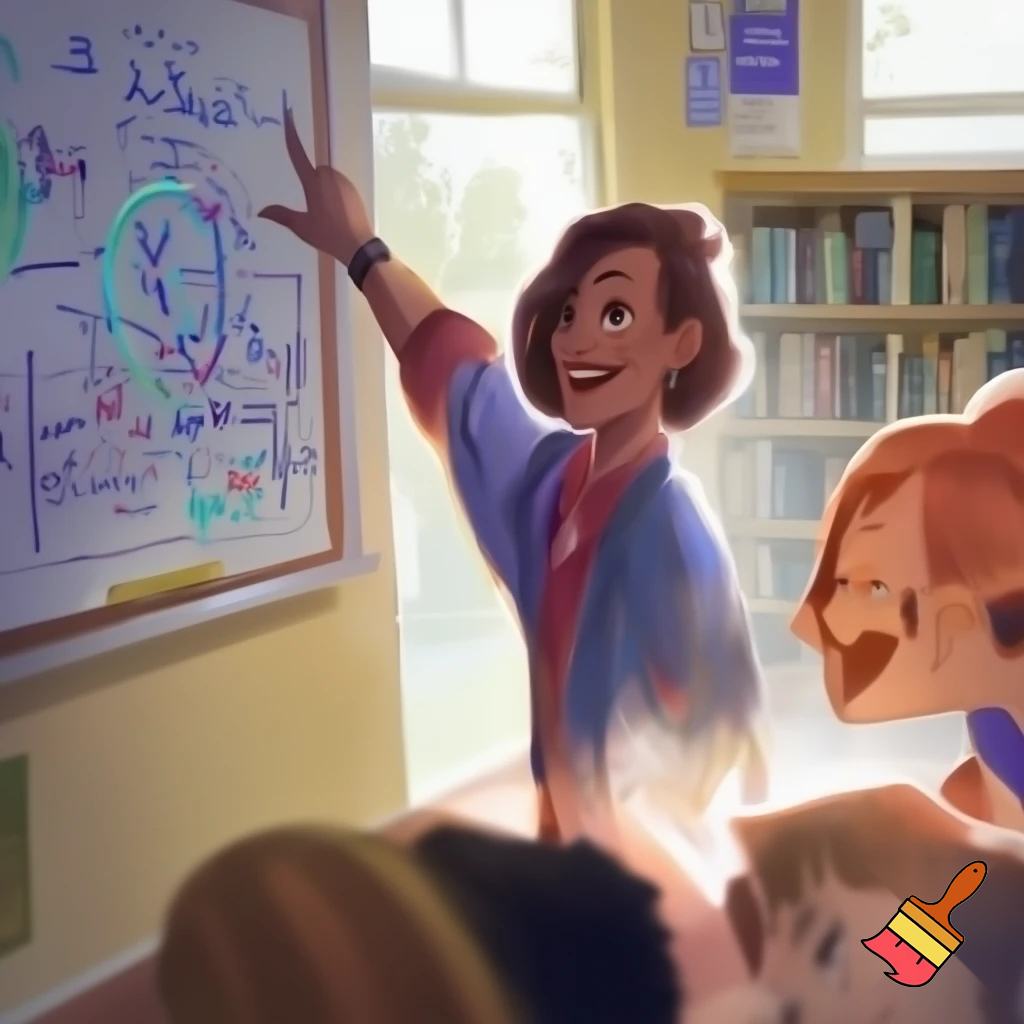 عکس بساز از  معلم درحال درس دادن