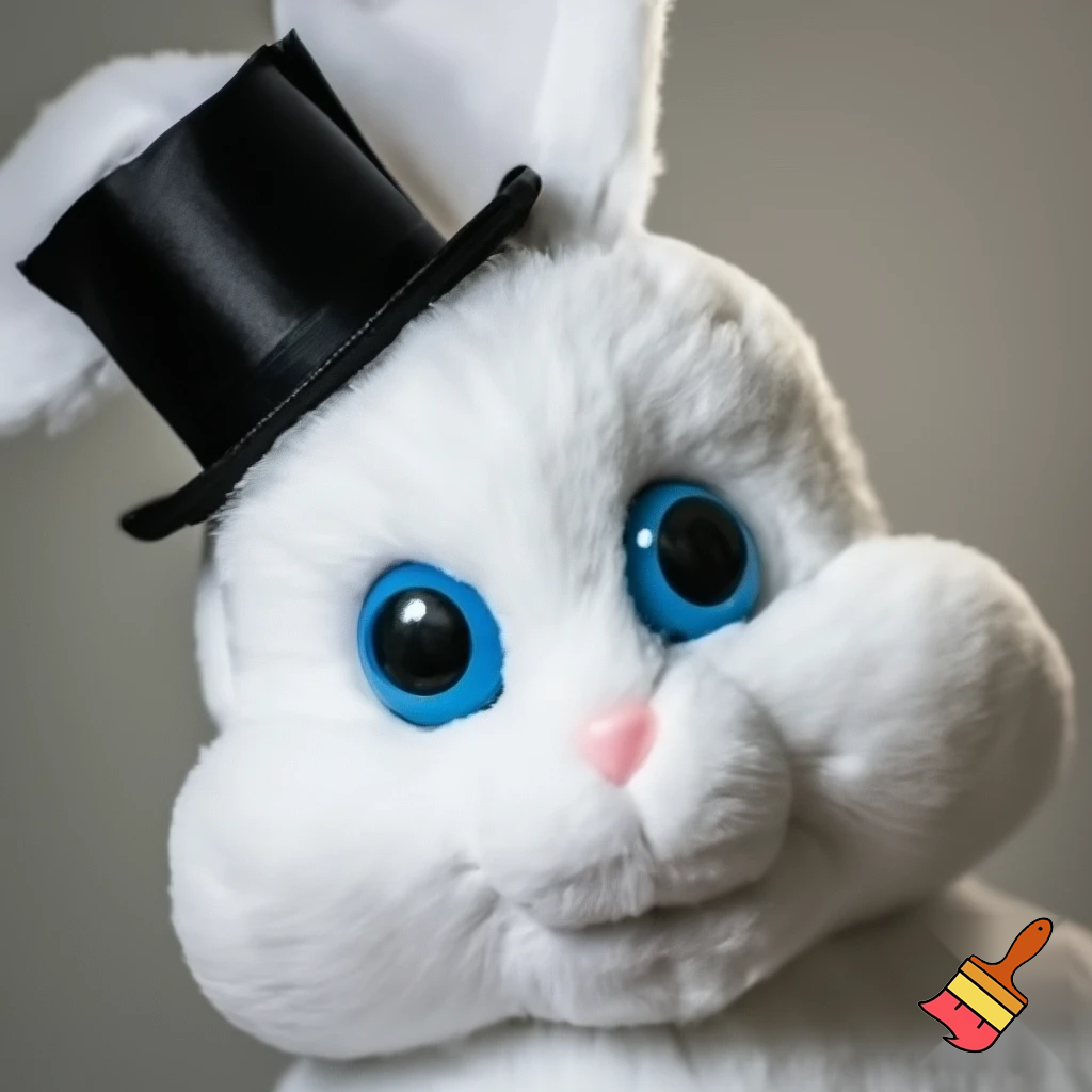 Easter bunny mascot costume top hat🚪