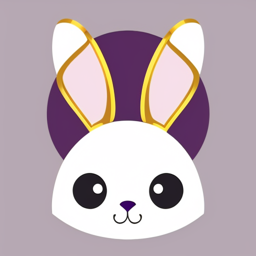  Purple and white Easter bunny headband top hat headband with gold