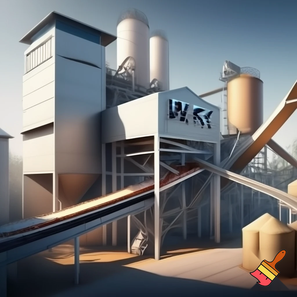 create an image of rice mill with my brand name MKY
