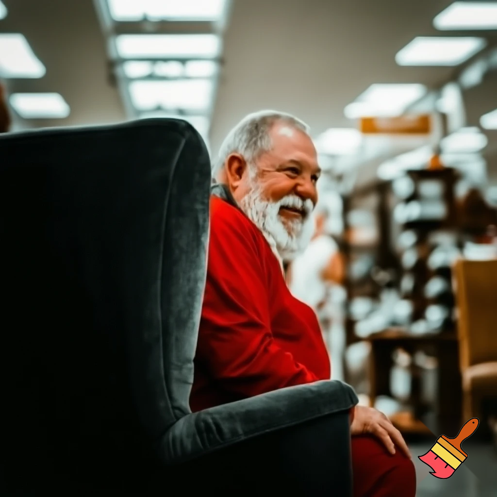 Santa Claus chair shopping Centre