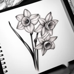 december birth flower tattoo