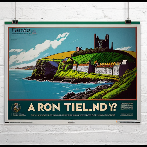 a poster for a trip to ireland 