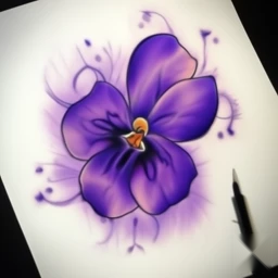 february birth flower tattoo