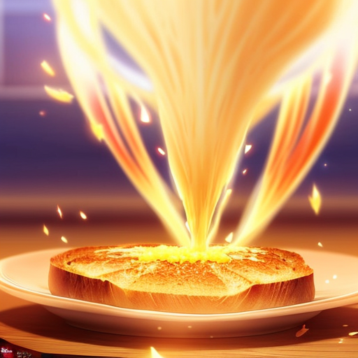 salt bring poured on bread