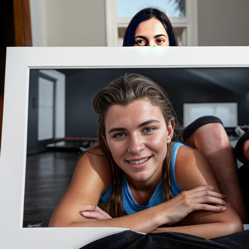 Goretzka and Vanessa at they chilling in the house 