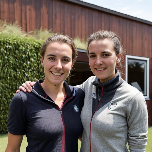 Goretzka and Vanessa at the backyard 