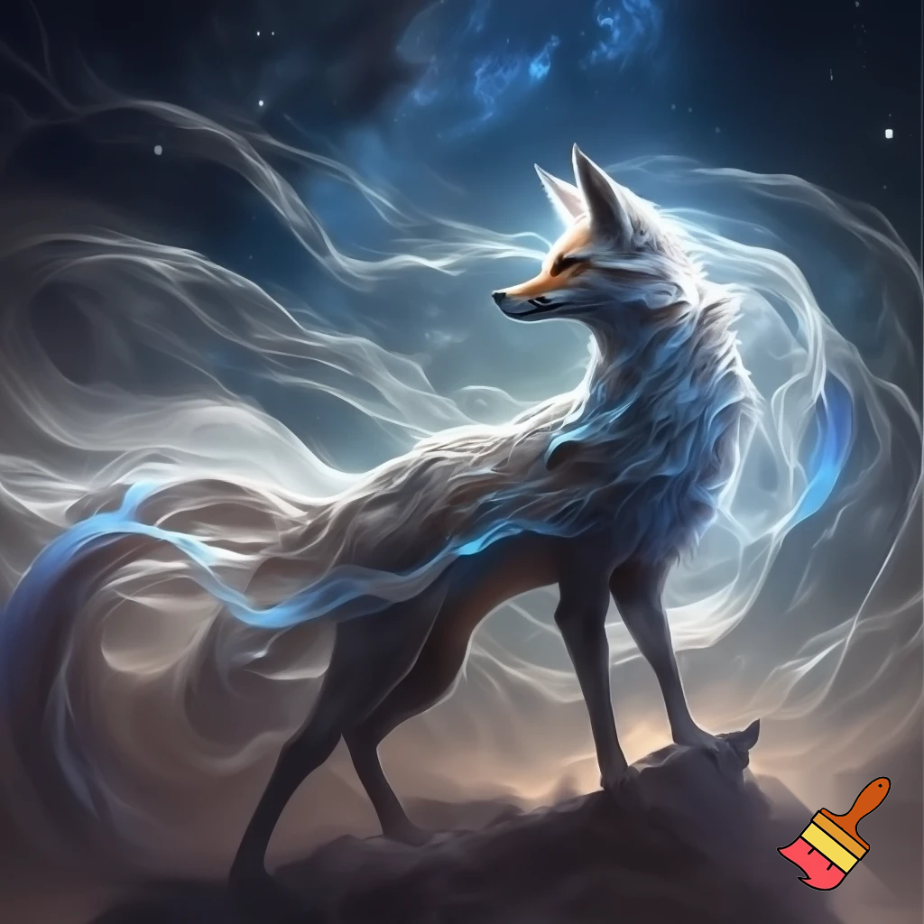 Fantasi ræv lavet af vind