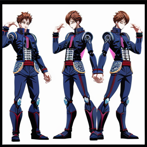 JoJo stand, bad quality, humanoid, anime style, there may be different colors, single-color background, pose