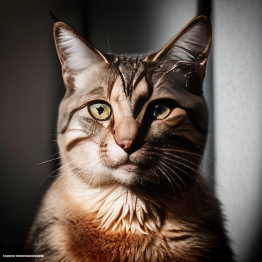 mugshot mean looking feral cat evil