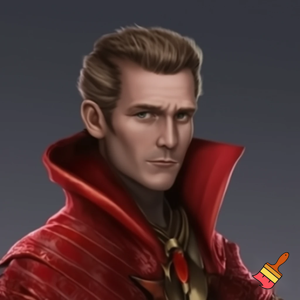 Ledian dressed in red mage attire