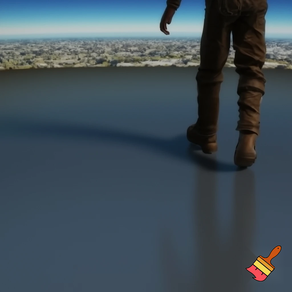 Outside of the simulation 