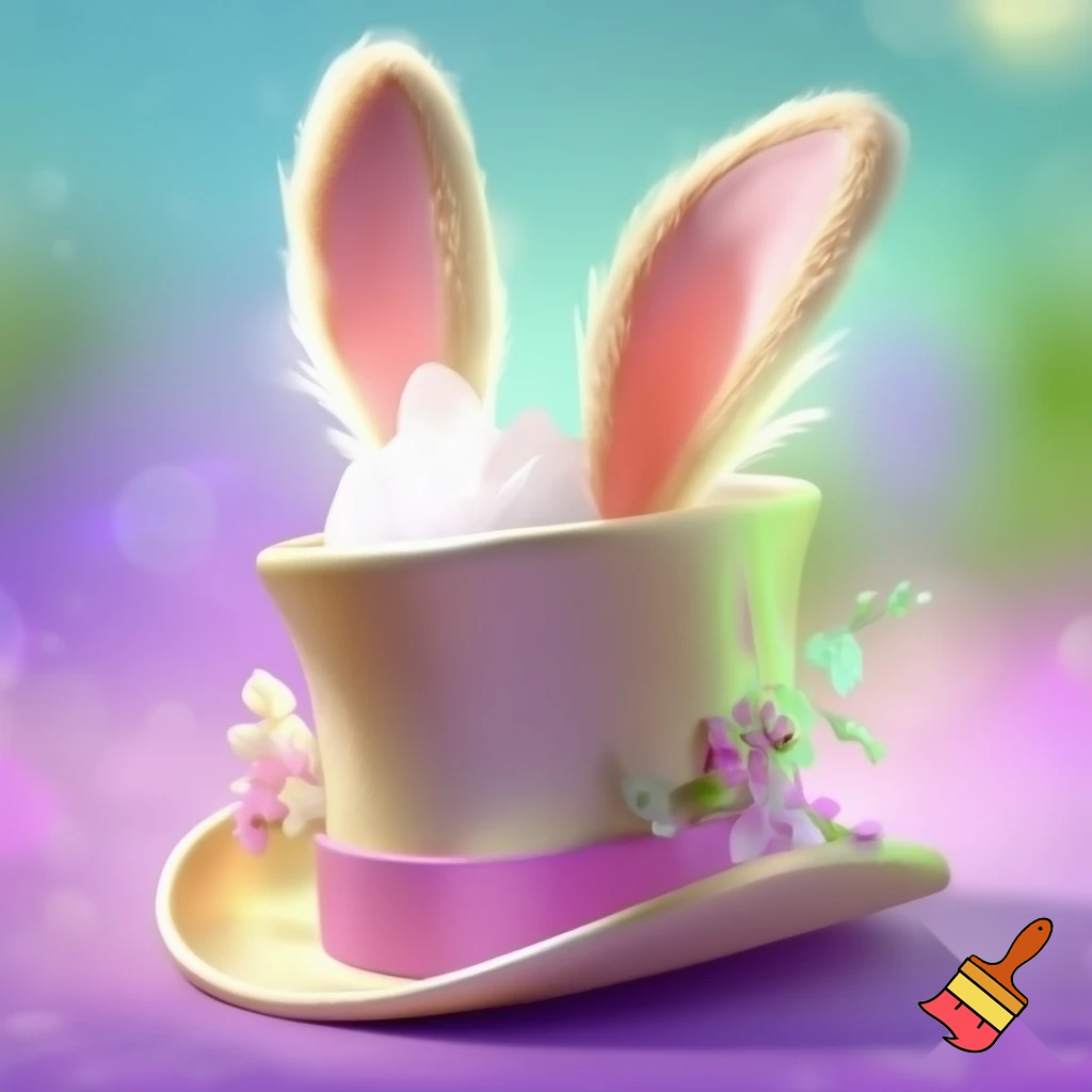 Easter ball top top hat is Easter bunny ears headband top hat