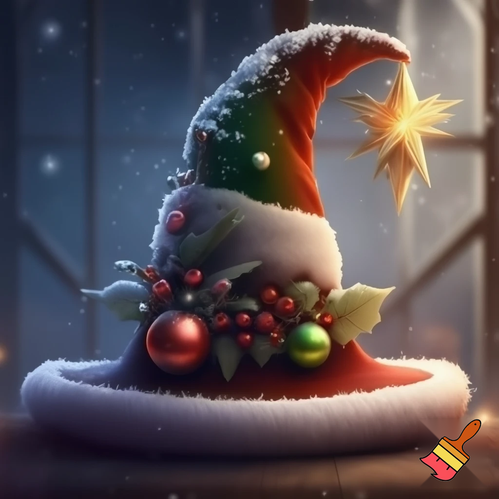 Christmas wizard hat