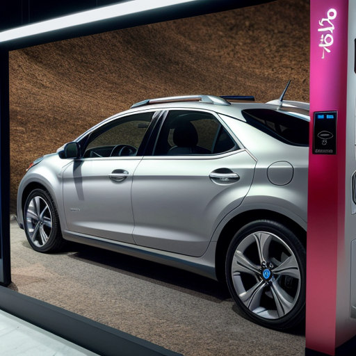 create a vibrant background for a car stand display
