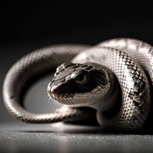 A realistic close-up scene: a snake tightly coiled around a computer mouse. The snake’s body wraps the mouse smoothly, emphasizing the shape of the mouse and the texture of the snake’s scales. The computer mouse is the main focal point, sharp and clearly visible within the snake’s coils. The background is completely blurred and indistinct, no visible objects or environment details. Shallow depth of field, soft studio lighting, high realism, detailed textures, calm but tense atmosphere, focus on the interaction between the snake and the mouse.
clean composition, centered subject, product-style photography, neutral color palette