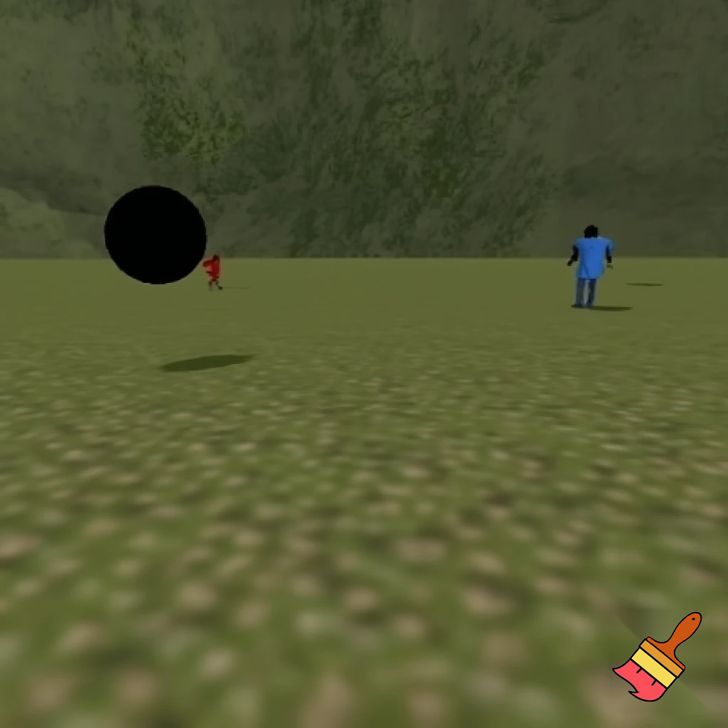 Outside of the simulation 