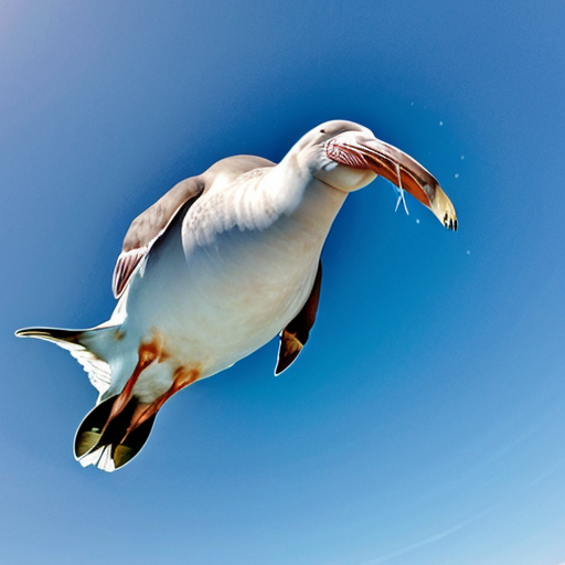 A  walrus hybrid with a seagull 