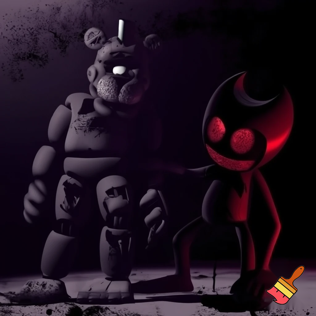 Freddy Fazbear, Bendy, and CatNap