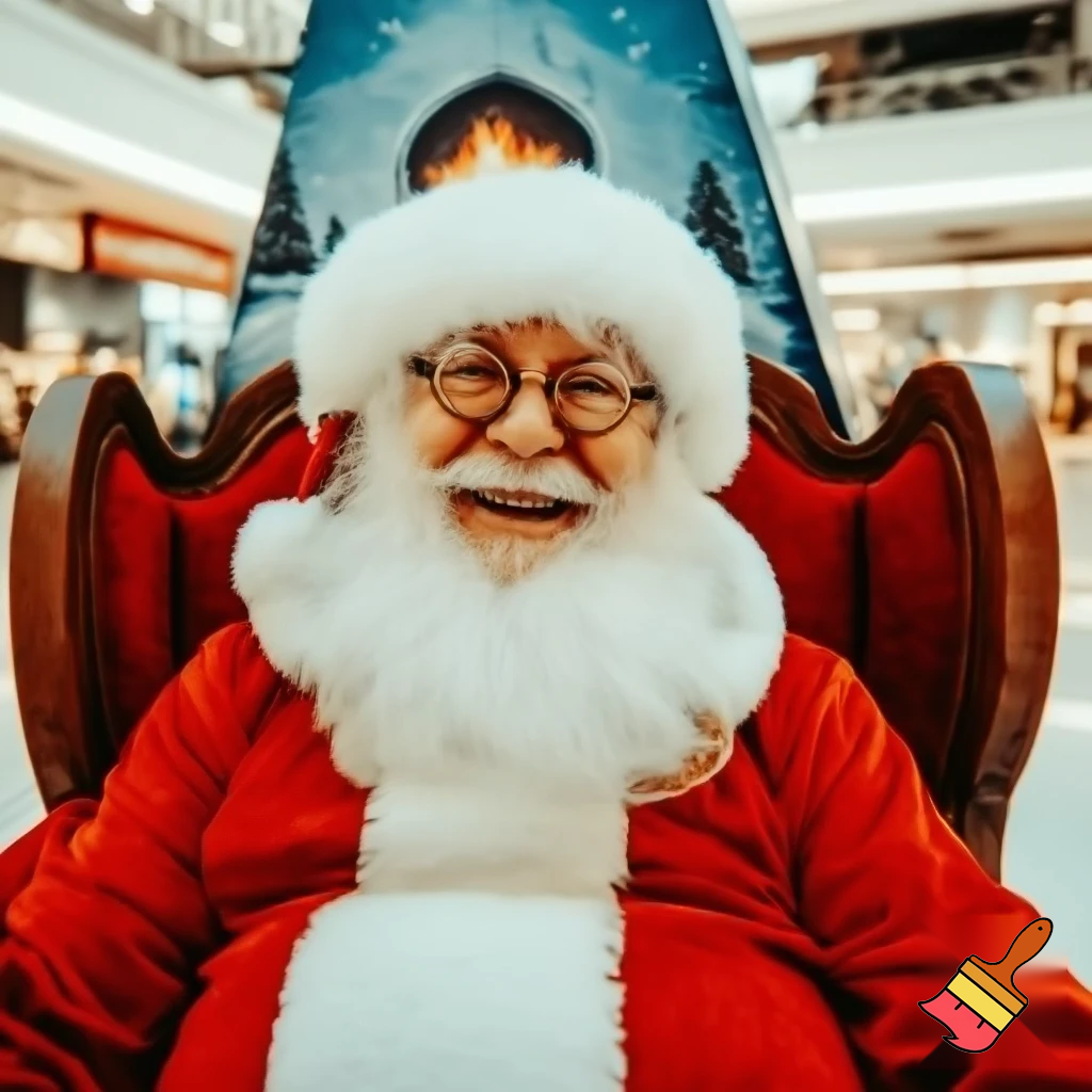 Santa Claus shopping mall Santa Claus chair at the shopping centre photo boot photo Santa Claus photo Santa Claus’s glasses big Santa chair🎄💫🌟 Felton Gate
