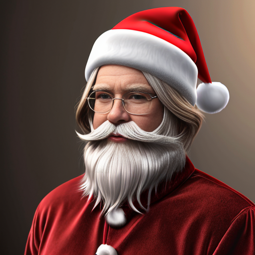 Christmas Santa Claus hat velvet