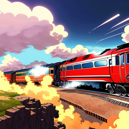 create a steam of a train