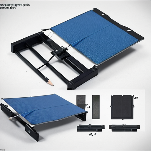 Hand-drawn industrial design pencil sketch of a foldable tablet and mobile stand with a sun-shade hood, similar to a previous concept sketch of a tablet screen shade stand. The design includes telescopic side frames that expand for tablet size and shrink for mobile size, sliding adjustable base plate, and a central adjustable clamp holder. Top UV-blocking screen shade flap and two foldable side flaps in accordion style, with a reflective inner surface for heat reduction. Detachable heat-shield pad behind the device. Adjustable triangular back support stand with hinge joints. Show multiple views on one page: perspective view, folded compact mode, fully expanded tablet mode, and an exploded parts view. Add arrows, handwritten annotations, and callouts. Clean white background, graphite pencil drawing, cross-hatching shading, product design sketchbook style, patent-style clarity mixed with industrial concept art, monochrome, soft shadows, realistic proportions.