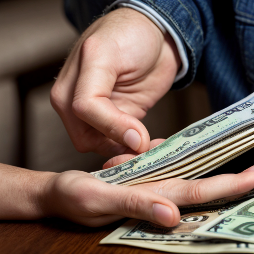 jewish person streotype looking at money greedily