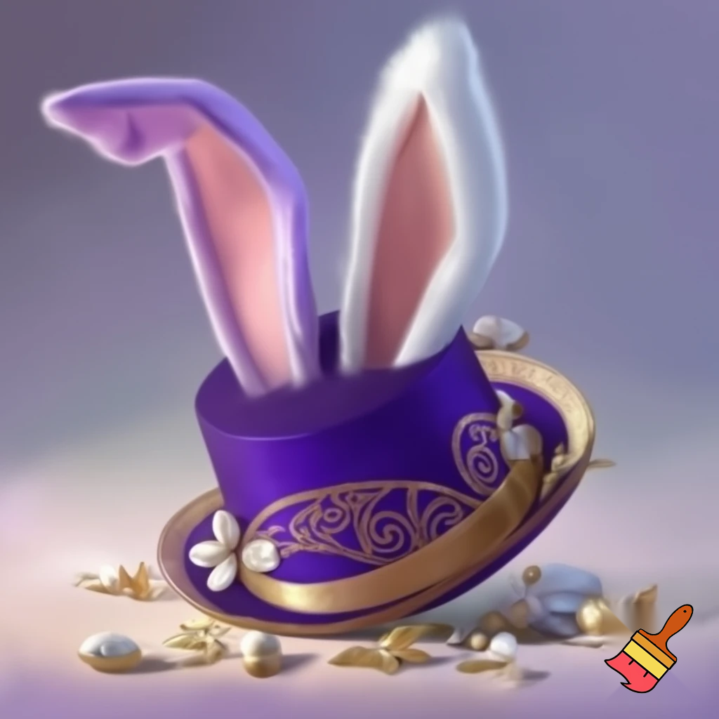 Easter top head headband, purple and white bunny ears top hat purple and gold top hat headband purple and gold and white