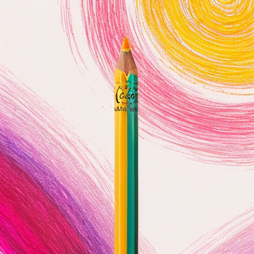 Make a simple abstract crayon style drawing with the words The End layered in front