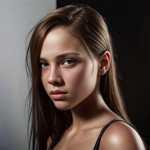 A naked girl