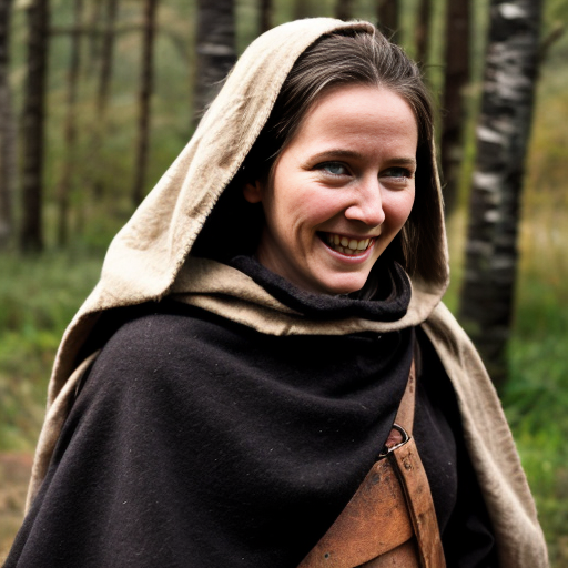 LINDA – THE FOX-EYED

Age: Around 25–26 years

Appearance:

    A face with fine but lively features – always as if about to smile.

    Eyes – bright, golden-amber, slightly elongated, almond-shaped – fox eyes. In the dark, a faint golden glint.

    Hair – chestnut or dark blonde, always tied in a ponytail or braided. A few strands always fall over her face.

    On her cheek – a small dimple that appears when she smiles.

Nose – "fox sense":

    Can smell a person from a hundred paces.

    Detects fear, illness, blood, what someone ate hours ago, whether someone passed through an area.

    Strong, unpleasant smells affect her heavily – headaches, nausea.

Build: Average height, slender, wiry – built for speed and agility.

Clothing and Gear:

    Long black cloak with a hood – reaching just below the knees, light, sturdy fabric, does not rustle.

    Under the cloak – light leather armor, dark brown, almost black, worn from use.

    Trousers of thick wool or soft leather, wide, tucked into boots.

    Boots – low, soft, with thin soles for silent movement.

    On her belt – quiver, a small hunting knife, a leather pouch with flint and other supplies.

Bow:

    Made of yew wood – light, resilient, flexible.

    As tall as she is; she carries it across her back.

    She makes her own arrows – from birch wood, with goose or falcon feathers, iron tips.

Past:

    Born in a small village at the foot of the mountains.

    As a child, she was considered "strange" – her eyes glowed in the dark, she could smell lies, she knew things before they happened.

    When sickness came to the village, she realized it came from the well. The elders did not believe her.

    They accused her of being cursed. A mob gathered at her house.

    Her father protected her, but she was banished forever. He gave her his bow and said: "Go, child. Do not return."

    She lived alone in the forest for years.

How She Joined:

    She tracked Borin out of curiosity. She followed him for three days.

    He noticed her, left her food, and did not chase her away.

    She chose to stay on her own.

Personality:

    The funniest member of the company – always joking, mocking nearly everything.

    Jokes to keep from crying – hides her pain behind laughter.

    Beneath the humor hides a deep wound from her banishment.

    Fiercely loyal – once she loves someone, she will defend them with everything she has.

    A child in a woman's body – playful, curious, sometimes misunderstood.

Skills:

    The finest hunter and tracker.

    Can move unseen anywhere.

    Shoots fast and true – can hit a coin from fifty paces.

    Knows herbs, mushrooms, animals – what is edible, what heals, what kills.

Relations with Others:

    Borin: Sees him as a father, even though she teases him.

    Garret: Teases him the most, but deeply respects him.

    Kieran: The first to make him laugh after heavy memories.

    Hedin: Finds him strange, but tolerates him.

    Finn: Treats him like a younger brother – protects him, teases him, teaches him.

