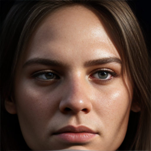 Woman's face illuminated by firelight