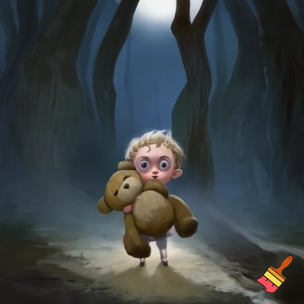 Little, innocent, scared boy 