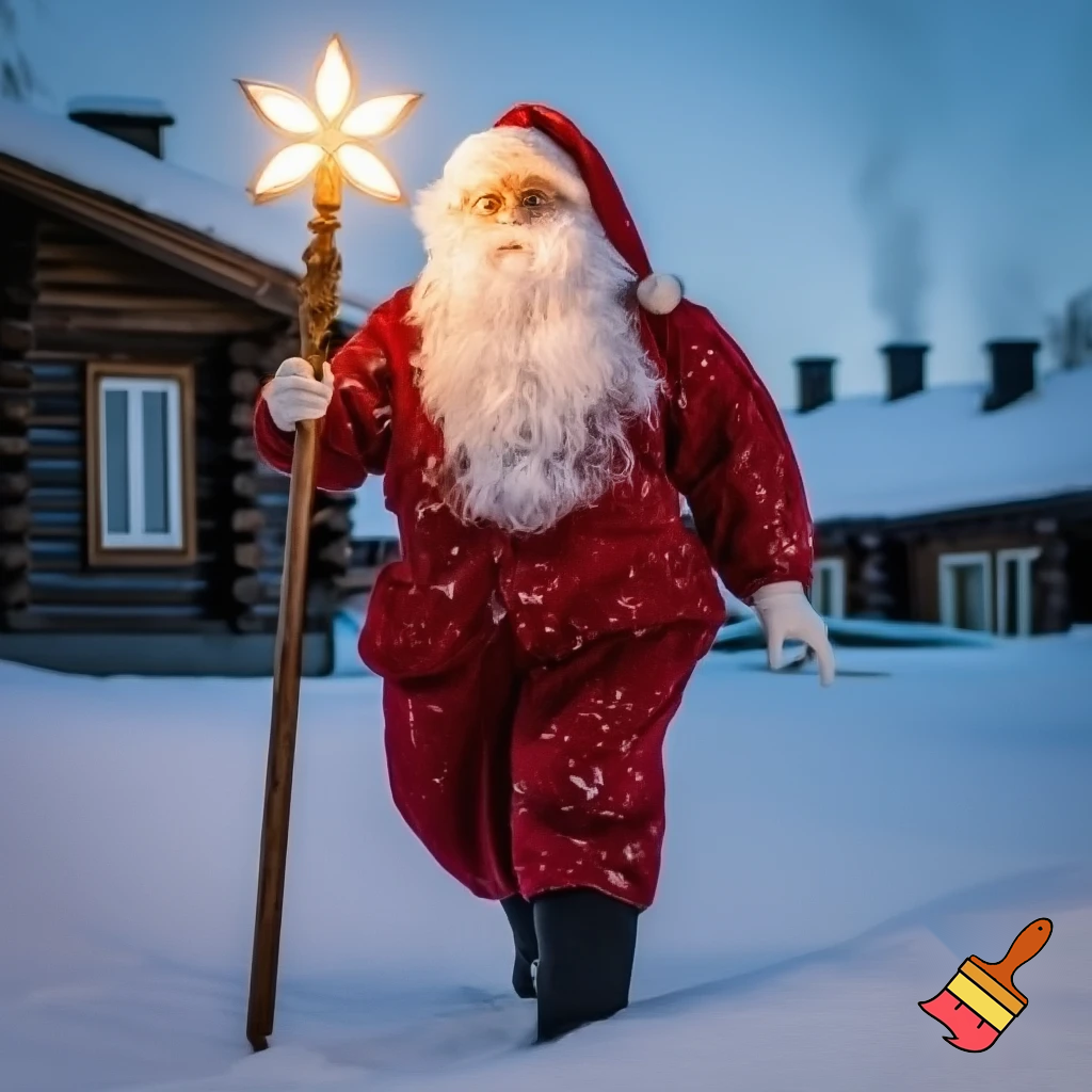 The Russia, Santa Santa Claus, the real Santa Claus walking stick star